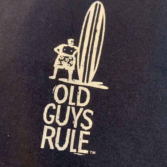 OLD GUYS RULE, Harlow design, crop top T, medium, cotton by golden - Picture 3 of 7